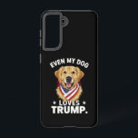 Coque Samsung Galaxy Retriever Même Mon Chien Aime Trump USA Drapeau<br><div class="desc">Retriever Même Mon Chien Aime Trump USA Drapeau</div>