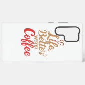 Coque Samsung Galaxy Retro Coffee Lover Typography (Verso Horizontal)