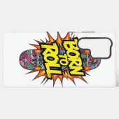 Coque Samsung Galaxy Retro Comic Style "Born to Roll" Skater (Verso Horizontal)
