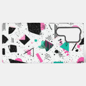 Coque Samsung Galaxy Retro Memphis Geometric Pattern (Verso Horizontal)