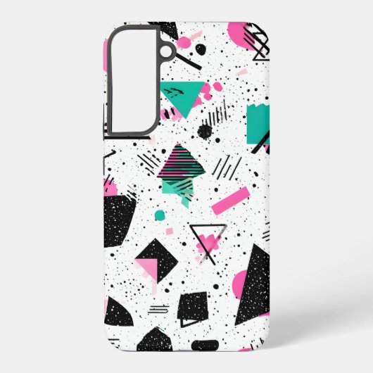 Coque Samsung Galaxy Retro Memphis Geometric Pattern (Verso)