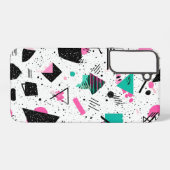 Coque Samsung Galaxy Retro Memphis Geometric Pattern (Verso Horizontal)