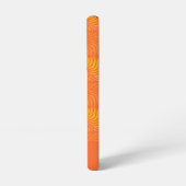 Coque Samsung Galaxy Retro Orange rose Super Psychédélique Personnalisé (Côté gauche)