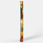 Coque Samsung Galaxy Rêve Floral, Art Fractal Moderne Abstrait Fleur (Côté droit)