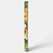 Coque Samsung Galaxy Rêve Floral, Art Fractal Moderne Abstrait Fleur (Côté gauche)