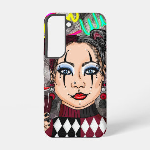 Coque Samsung Galaxy Rêve Sauvage Fille Gothique Arlequin Bouffon