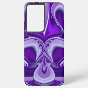 Coque Samsung Galaxy Rêves arc-en-ciel à fleurs violettes
