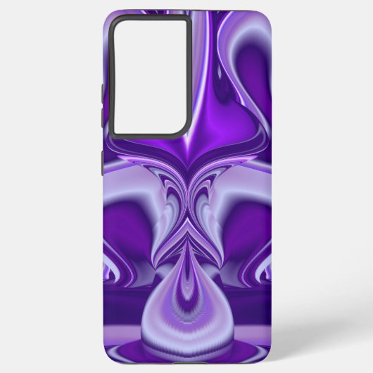 Coque Samsung Galaxy Rêves arc-en-ciel à fleurs violettes (Verso)