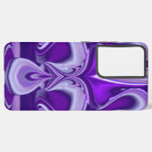 Coque Samsung Galaxy Rêves arc-en-ciel à fleurs violettes (Côté gauche)