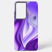 Coque Samsung Galaxy Rêves arc-en-ciel à fleurs violettes (Verso)