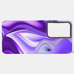 Coque Samsung Galaxy Rêves arc-en-ciel à fleurs violettes