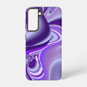 Coque Samsung Galaxy Rêves arc-en-ciel à fleurs violettes