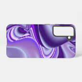 Coque Samsung Galaxy Rêves arc-en-ciel à fleurs violettes (Verso Horizontal)
