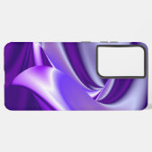 Coque Samsung Galaxy Rêves arc-en-ciel à fleurs violettes (Côté gauche)