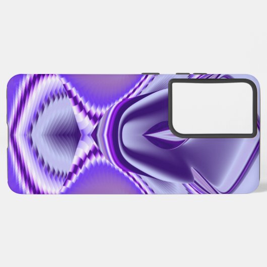 Coque Samsung Galaxy Rêves arc-en-ciel à fleurs violettes (Côté gauche)