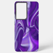 Coque Samsung Galaxy Rêves arc-en-ciel à fleurs violettes (Verso)