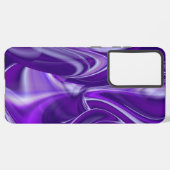 Coque Samsung Galaxy Rêves arc-en-ciel à fleurs violettes (Côté gauche)