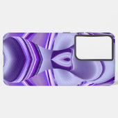 Coque Samsung Galaxy Rêves arc-en-ciel à fleurs violettes (Côté gauche)