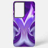 Coque Samsung Galaxy Rêves arc-en-ciel à fleurs violettes (Verso)