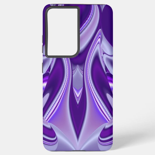 Coque Samsung Galaxy Rêves arc-en-ciel à fleurs violettes (Verso)