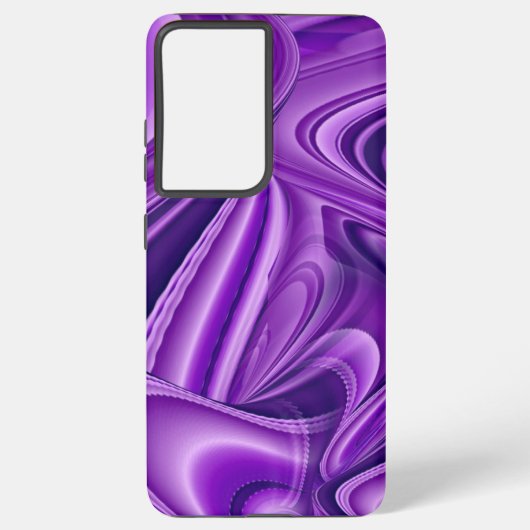 Coque Samsung Galaxy Rêves arc-en-ciel à fleurs violettes (Verso)