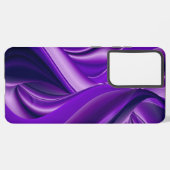 Coque Samsung Galaxy Rêves arc-en-ciel à fleurs violettes (Côté gauche)