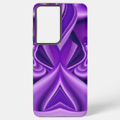 Coque Samsung Galaxy Rêves arc-en-ciel à fleurs violettes (Verso)