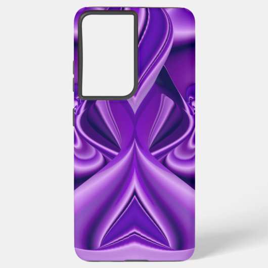 Coque Samsung Galaxy Rêves arc-en-ciel à fleurs violettes (Verso)