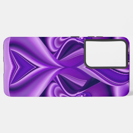 Coque Samsung Galaxy Rêves arc-en-ciel à fleurs violettes (Côté gauche)
