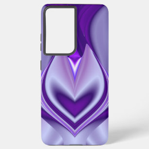 Coque Samsung Galaxy Rêves arc-en-ciel à fleurs violettes