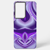 Coque Samsung Galaxy Rêves arc-en-ciel à fleurs violettes (Verso)