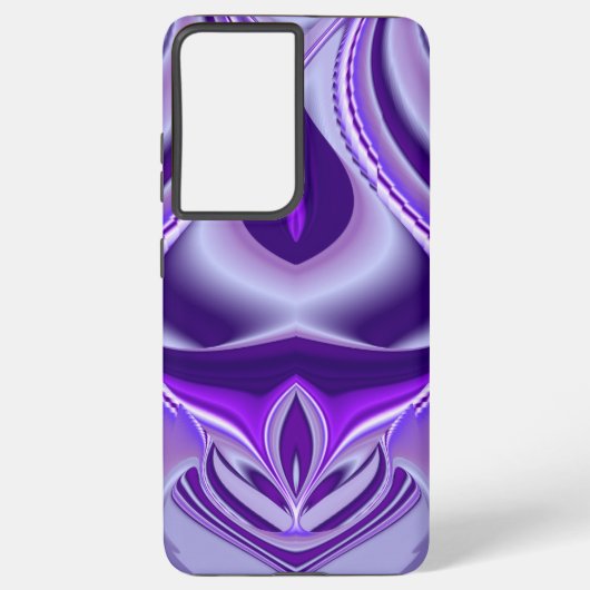 Coque Samsung Galaxy Rêves arc-en-ciel à fleurs violettes (Verso)