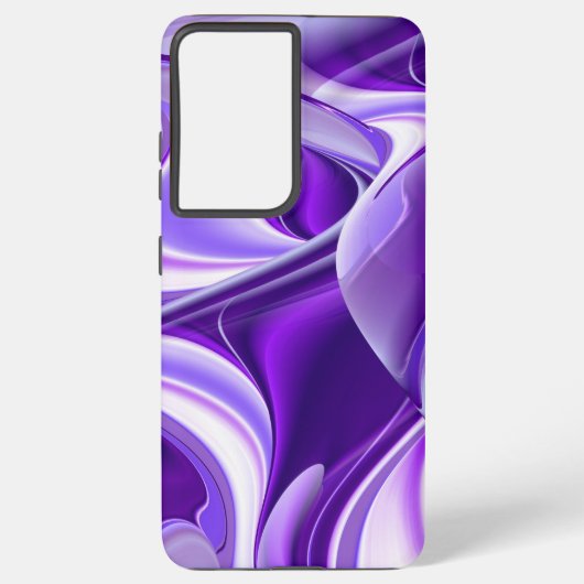 Coque Samsung Galaxy Rêves arc-en-ciel à fleurs violettes (Verso)