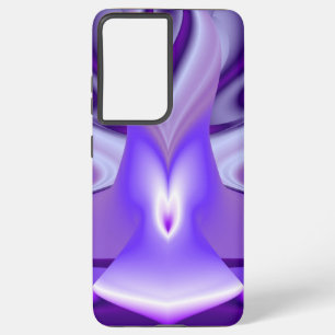 Coque Samsung Galaxy Rêves arc-en-ciel à fleurs violettes