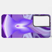 Coque Samsung Galaxy Rêves arc-en-ciel à fleurs violettes (Côté gauche)