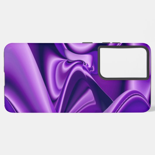 Coque Samsung Galaxy Rêves arc-en-ciel à fleurs violettes (Côté gauche)