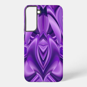 Coque Samsung Galaxy Rêves arc-en-ciel à fleurs violettes
