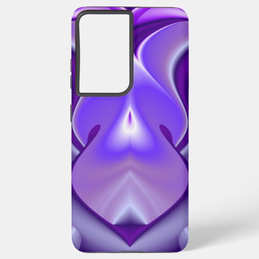 Coque Samsung Galaxy Rêves arc-en-ciel à fleurs violettes (Verso)