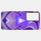 Coque Samsung Galaxy Rêves arc-en-ciel à fleurs violettes (Côté gauche)