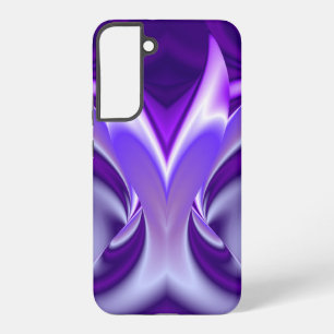 Coque Samsung Galaxy Rêves arc-en-ciel à fleurs violettes