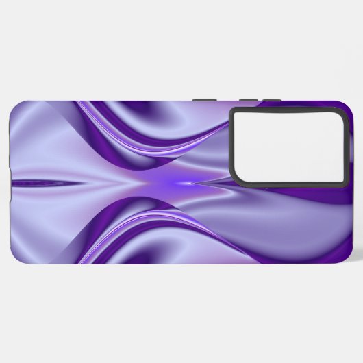 Coque Samsung Galaxy Rêves arc-en-ciel à fleurs violettes (Côté gauche)