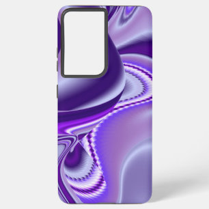 Coque Samsung Galaxy Rêves arc-en-ciel à fleurs violettes