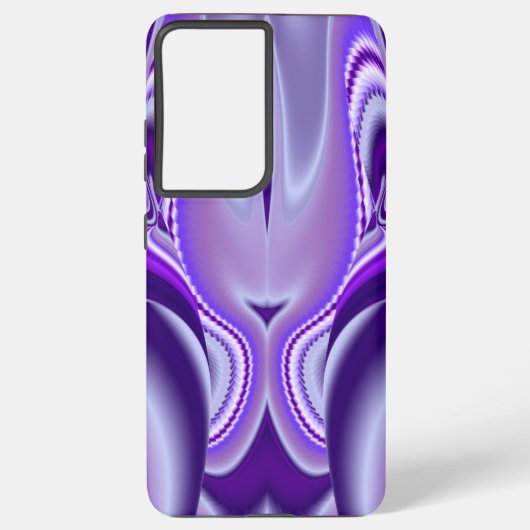 Coque Samsung Galaxy Rêves arc-en-ciel à fleurs violettes (Verso)