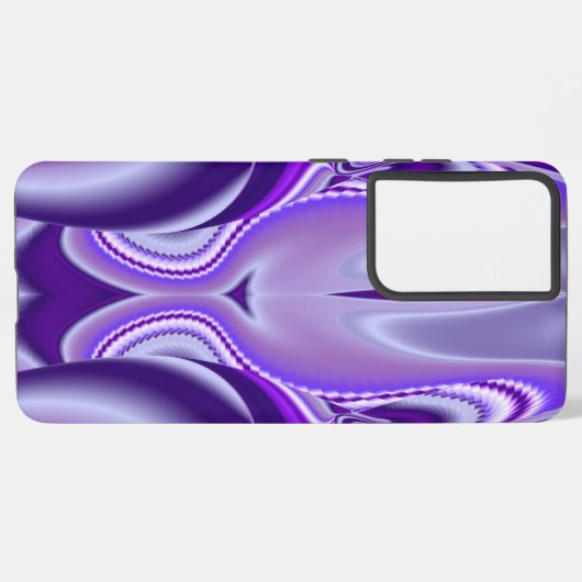Coque Samsung Galaxy Rêves arc-en-ciel à fleurs violettes (Côté gauche)