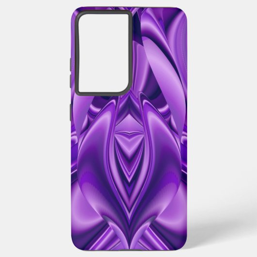Coque Samsung Galaxy Rêves arc-en-ciel à fleurs violettes (Verso)