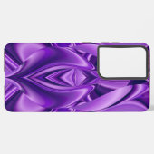 Coque Samsung Galaxy Rêves arc-en-ciel à fleurs violettes (Côté gauche)