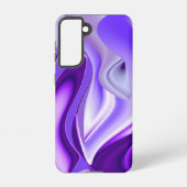 Coque Samsung Galaxy Rêves arc-en-ciel à fleurs violettes (Verso)