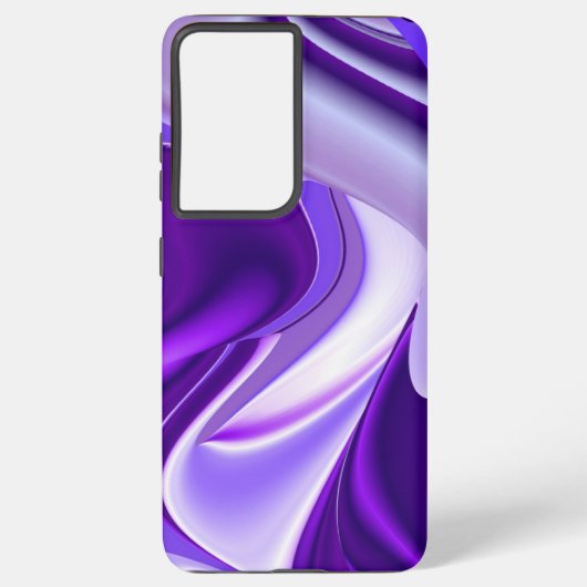 Coque Samsung Galaxy Rêves arc-en-ciel à fleurs violettes (Verso)