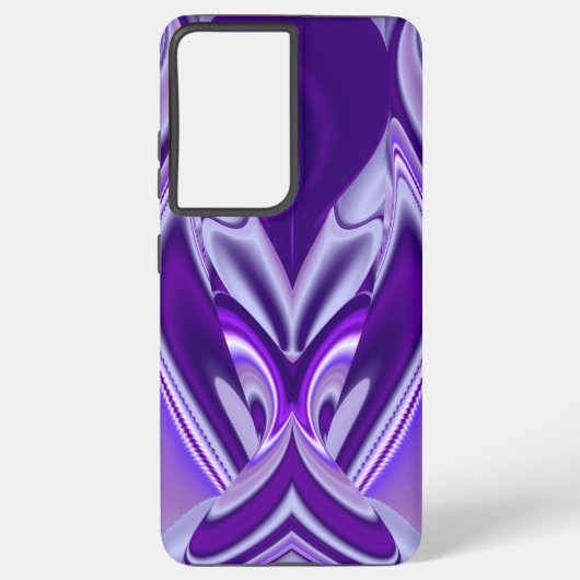 Coque Samsung Galaxy Rêves arc-en-ciel à fleurs violettes (Verso)