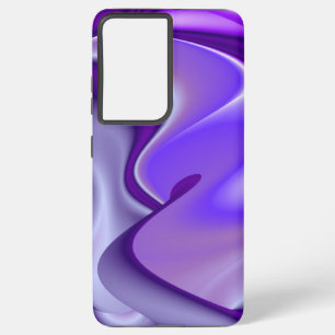 Coque Samsung Galaxy Rêves arc-en-ciel à fleurs violettes